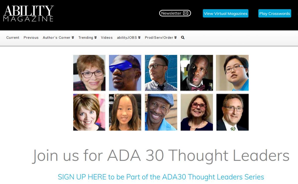 Ability Magazine - ADA30 Thought Leaders