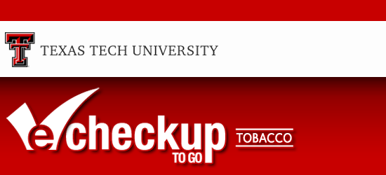 Texas Tech University Nicotine eCHECKUP TO GO