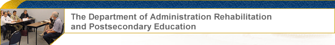 The Department of Administratio Rehabilitation and Postsecondary graphic