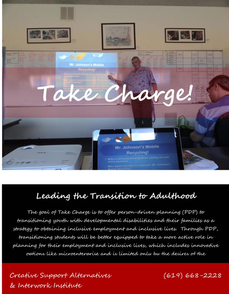 postcard of the take charge mission